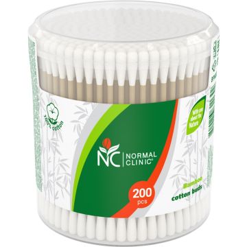 Normal Clinic Бамбукови клечки за уши 200 бр