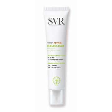 SVR Sebiaclear Хидратиращ крем за мазна и акнеична кожа SPF50+ 40 мл