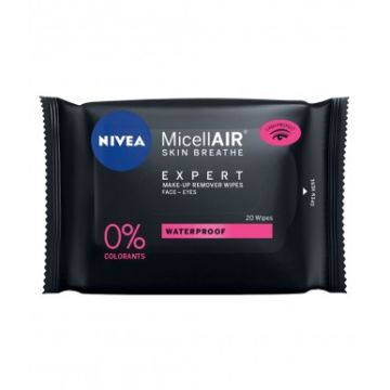 Nivea Micellair Expert Почистващи мицеларни кърпички за лице x 20 бр