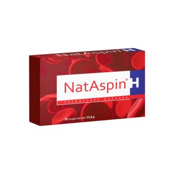 NatAspin H за добро кръвообращение 100 мг /2000 FU/ х30 капсули Valentis 