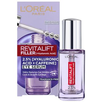 L’Oreal Revitalift Filler Околоочен серум с хиалуронова киселина и кофеин 20 мл