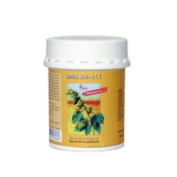 Amos Vital Бирена мая + А, С, Е х60 таблетки