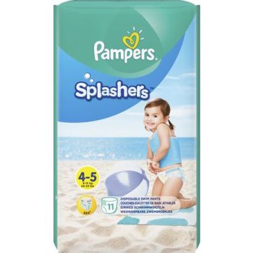 Пелени Pampers Splashers Бански гащички Размер 4-5 Maxi 11 бр