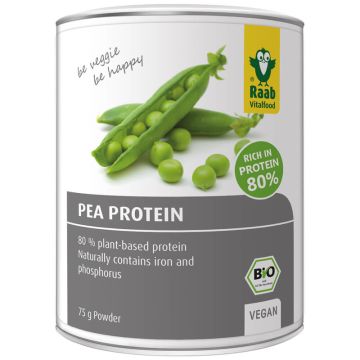 Био грахов протеин на прах 75 грама Raab Vitalfood