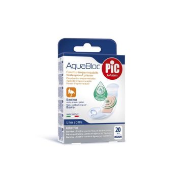 PIC Solution AquaBloc Medium Водоустойчиви пластири средни х20 бр Artsana Italia