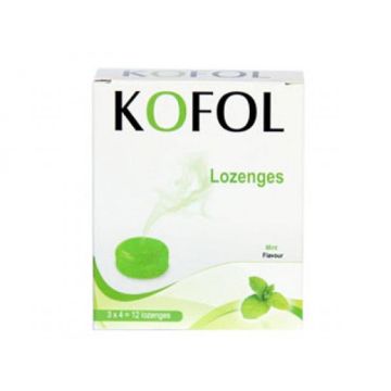 Kofol Бонбони Мента При зачервено гърло и кашлица х 12 бр. Charak 