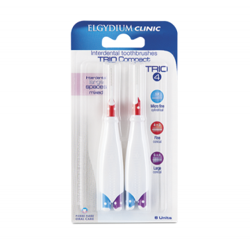 Elgydium Compact Trio микс интердентални четки широки пространства 