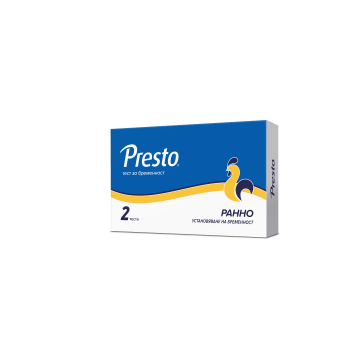 Presto Тест за установяване на ранна бременност х2 бр