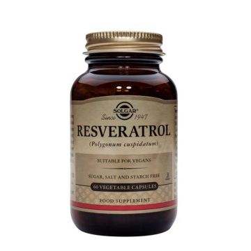 Solgar Resveratrol Pecвepaтpoл за черния дроб 100 мг х60 капсули