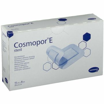 Hartmann Cosmopor E Стерилна самозалепваща еластична превръзка 15 см x 8 см x25 бр