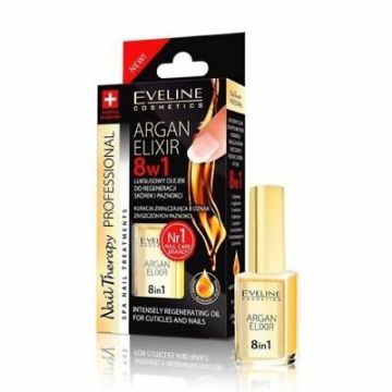 Eveline Cosmetics Луксозен балсам за нокти с арганов еликсир 8в1 12 мл