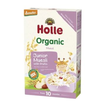 Holle Био Пълнозърнесто мюсли с плодове 10М+ 250 гр