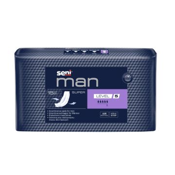 Seni Man Super Урологични подложки за мъже 5 капки х 15 бр