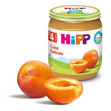 Hipp Био пюре кайсии 4М+ 125 г