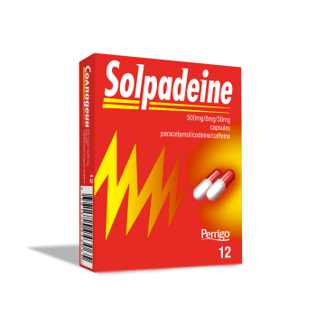 Solpadeine При висока температура и болка x12 капсули Perrigo