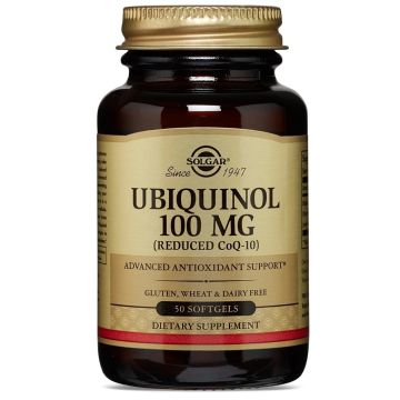 Solgar Ubiquinol Убиквинол 100 мг х 50 софтгел капсули