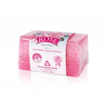 Rose Original глицеринов сапун-гъба 70 гр Българска роза