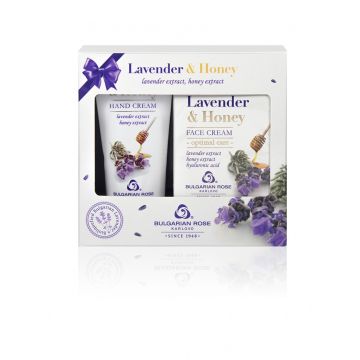 Lavender & Honey Комплект Крем за лице + Крем за ръце Българска роза