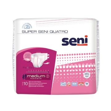 Seni Super Quatro Пелени за възрастни с тежка инконтиненция размер M х10 бр