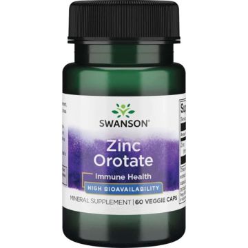 Swanson Zinc Orotate Цинков Оротат 10 мг х 60 капсули