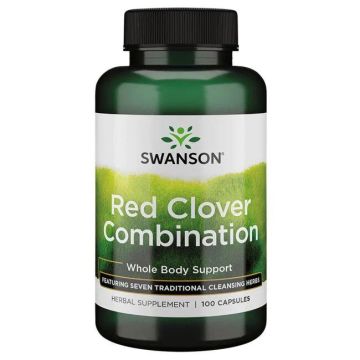 Swanson Red Clover Combination Червена детелина, комбинирана с билки х100 капсули