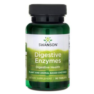 Swanson Digestive Enzymes Храносмилателни ензими 90 таблетки