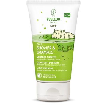 Weleda Kids Детски душ-гел и шампоан 2в1 с освежаващ лимон 150 мл