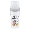 Nuk Perfect Match Temperature Control PP Шише със силиконов биберон М 3М+ 260 мл Мики Маус