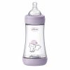 Chicco Perfect 5 Шише за хранене със среден поток за момиче 3М+ 240 мл
