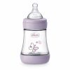 Chicco Perfect 5 Шише за хранене с бавен поток за момиче 0М+ 150 мл