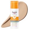 Eucerin Sun Oil Control Слънцезащитен оцветен гел-крем за лице за мазна и акнеична кожа SPF50+ Светъл нюанс 50 мл