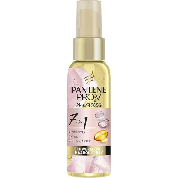 Pantene Pro-V Miracles 7in1 Олио за суха и увредена коса с рициново масло, биотин и розова вода 145 мл
