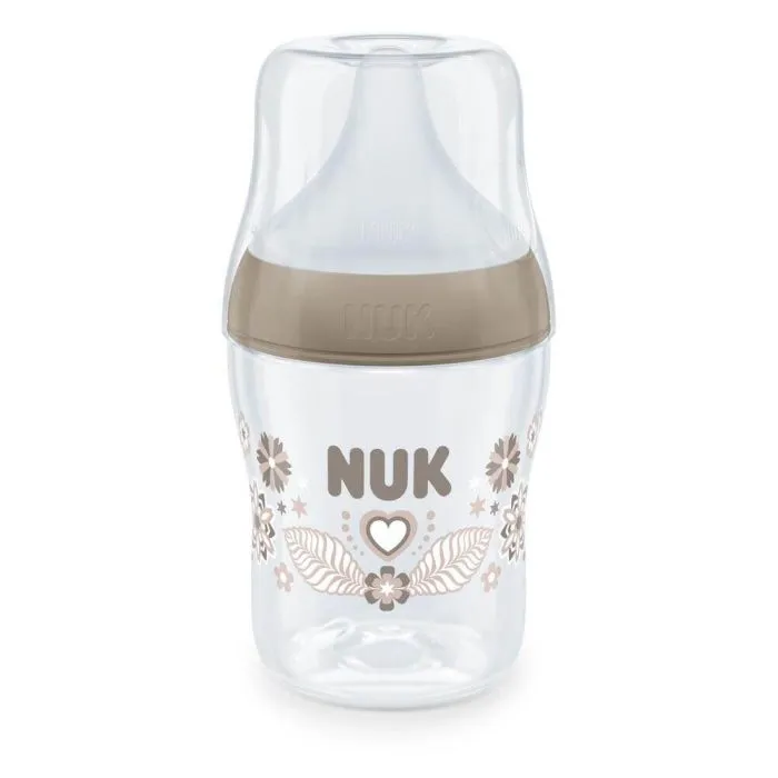 Nuk Perfect Match Temperature Control PP Шише със силиконов биберон S 0М+ 150 мл Сърце