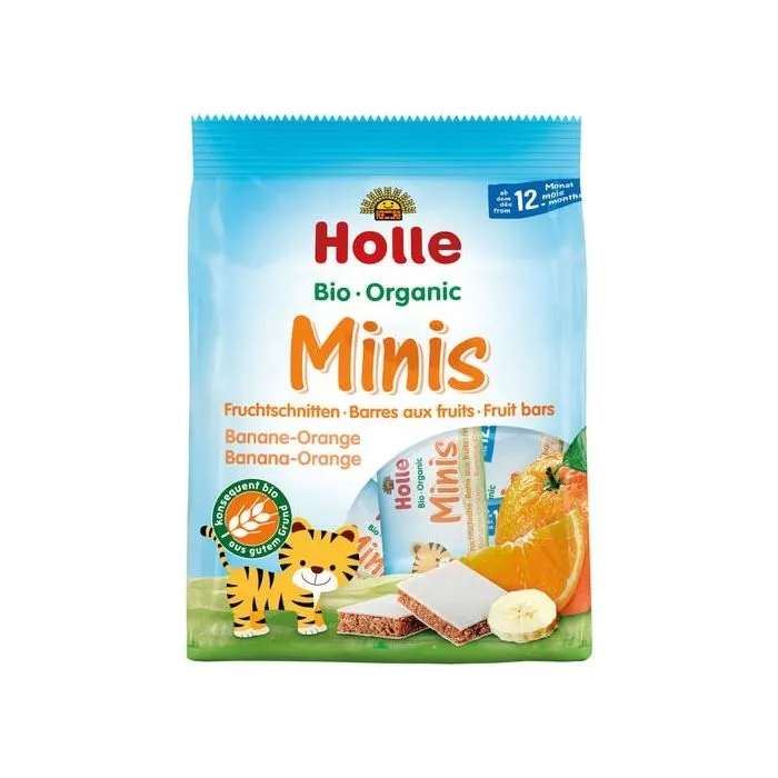 Holle Био десерт банан и портокал 12М+ х 8 бр