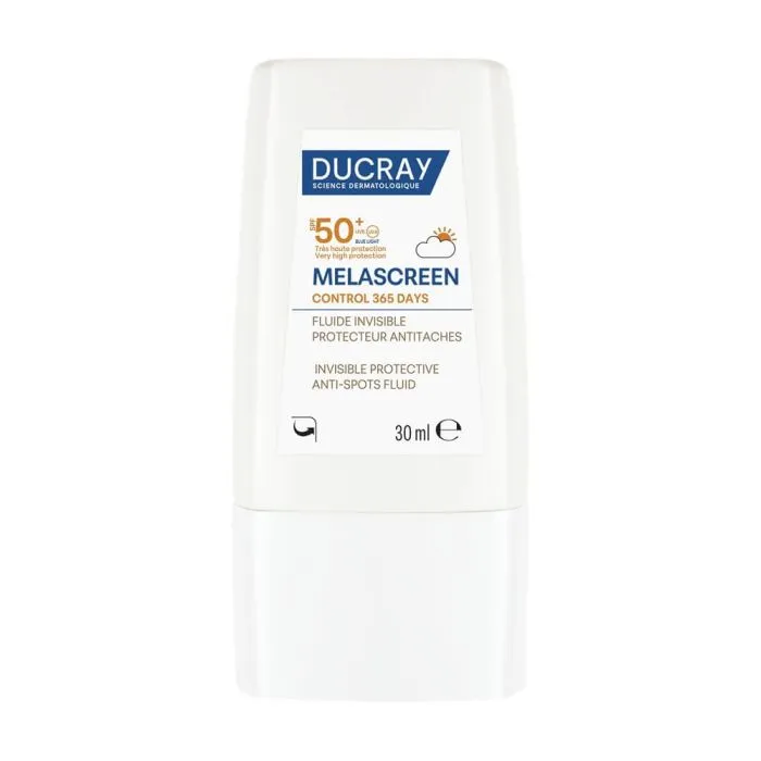 Ducray Melascreen Control Невидим слънцезащитен флуид против пигментни петна SPF50+ 30 мл