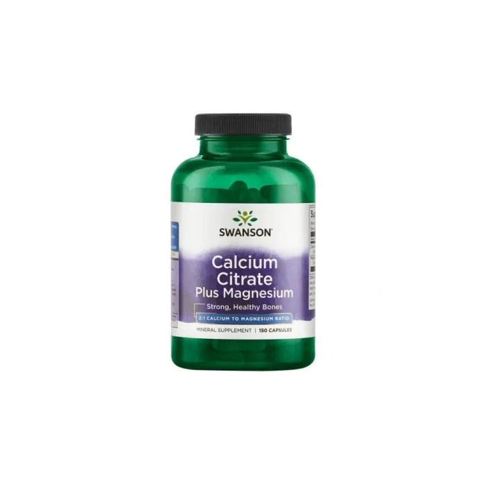 Swanson Calcium Citrate + Magnesium Калциeв цитрат + Магнезий х150 капсули