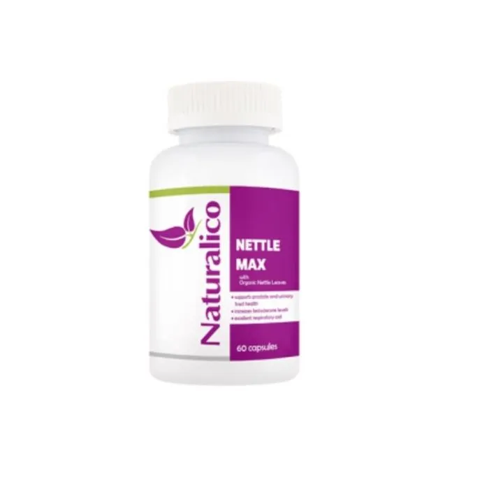 Nettle Max Органична коприва за енергия и концентрация 60 капсули Naturalico