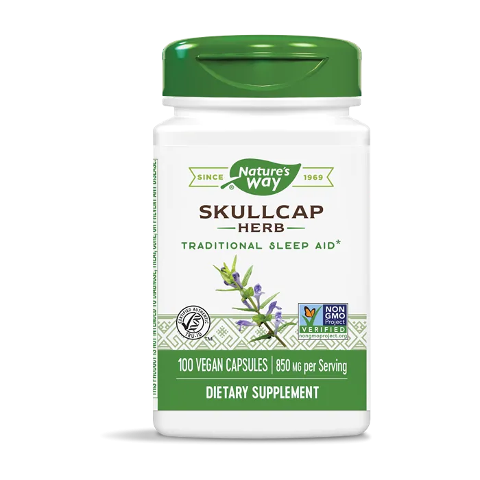 Nature’s Way Skullcap Шлемник за нормално функциониране на сърдечно-съдовата система 425 мг х100 V капсули