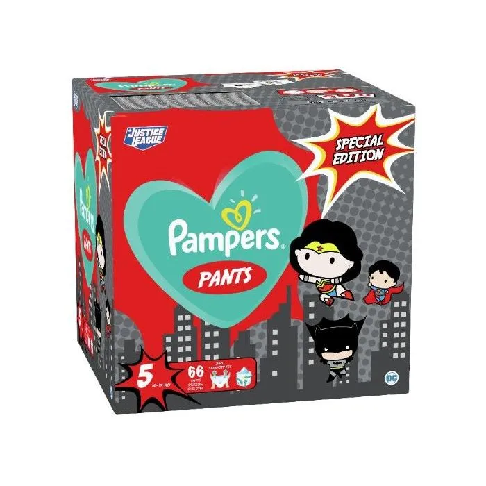 Пелени-гащички Pampers Pants Special Edition Warner Bros Размер 5 S 66 бр Procter & Gamble