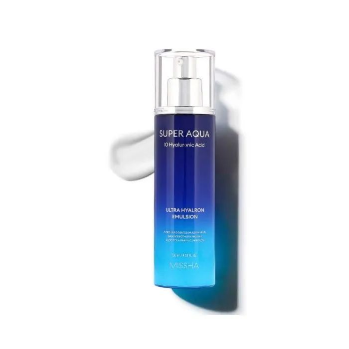 Missha Super Aqua Ultra Hyalron Emulsion Хидратираща емулсия  с 10 вида хиалуронова киселина 130 мл