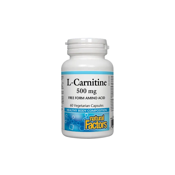 natural factors l carnitine Natural Factors L-Carnitine увеличава физическата и умствената енергия 500  мг х 60 капсули ▷ Galen