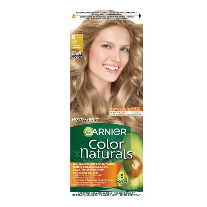 Garnier Color Naturals Трайна боя за коса, 8 Light Blond