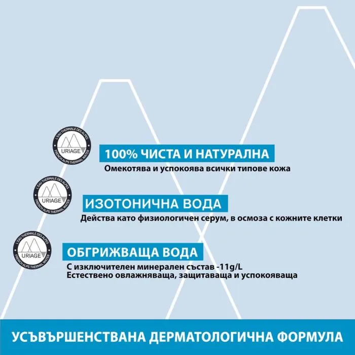 Uriage Eau Thermale Хидратираща и успокояваща термална вода 300 мл