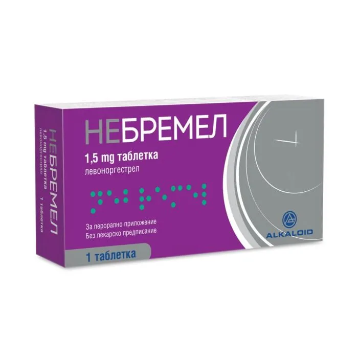 Небремел Спешен контрацептив 1,5 мг х 1 таблетка Alkaloid