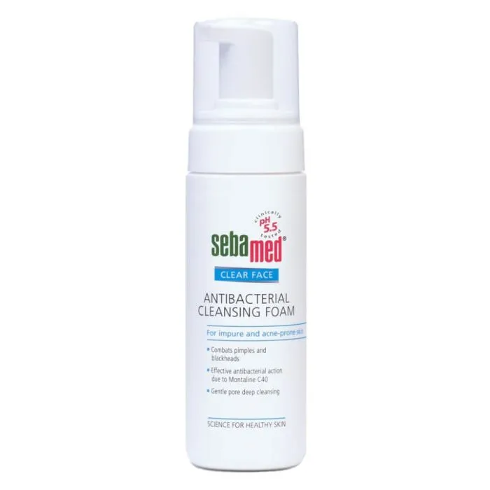 Sebamed Clear Face Antibacterial Cleansing Foam Антибактериална почистваща пяна за лице против акне 150 мл