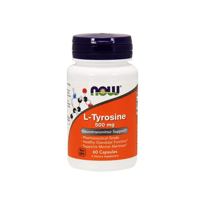 Now Foods L-Tyrosine Л-Тирозин 500 мг х 60 капсули