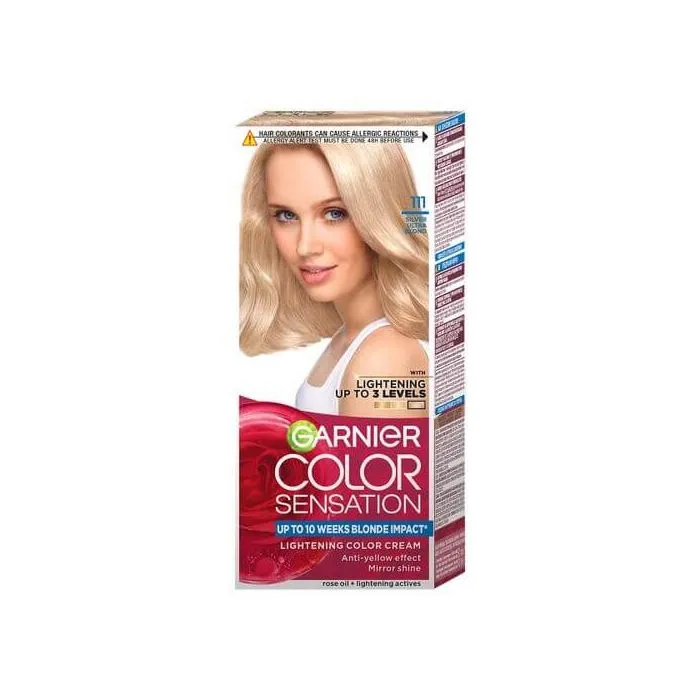 Garnier Color Sensation Трайна боя за коса, 111 Silver Ultra Blond