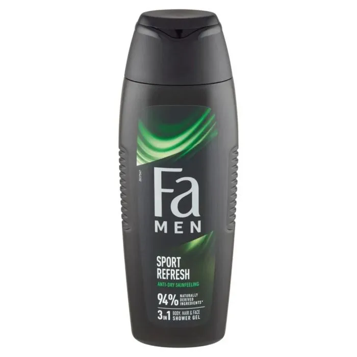 Fa Men Sport Refresh Душ-гел за мъже 3в1 за коса, лице и тяло 400 мл
