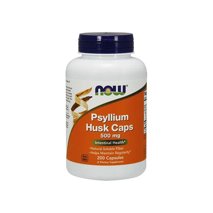Now Foods Psyllium Husk Caps Псилиум Хуск 500 мг х 200 капсули