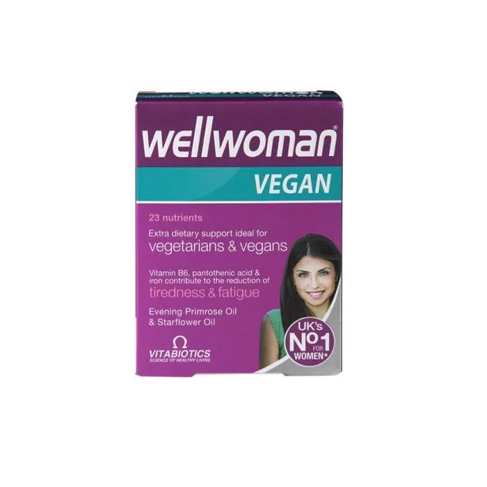 Wellwoman Vegan Витамини за жени на веган диета x 60 таблетки Vitabiotics